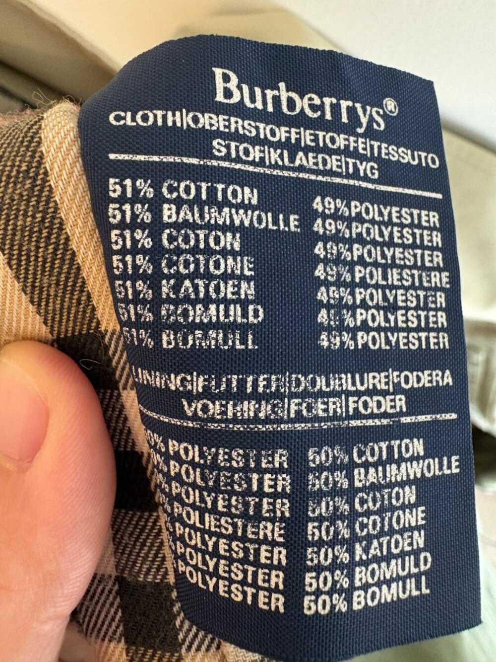 Vintage Burberry trench coat size S/M - Picture 4 of 4